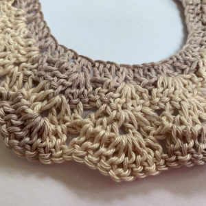 hand crochet baby cardigan work in progress