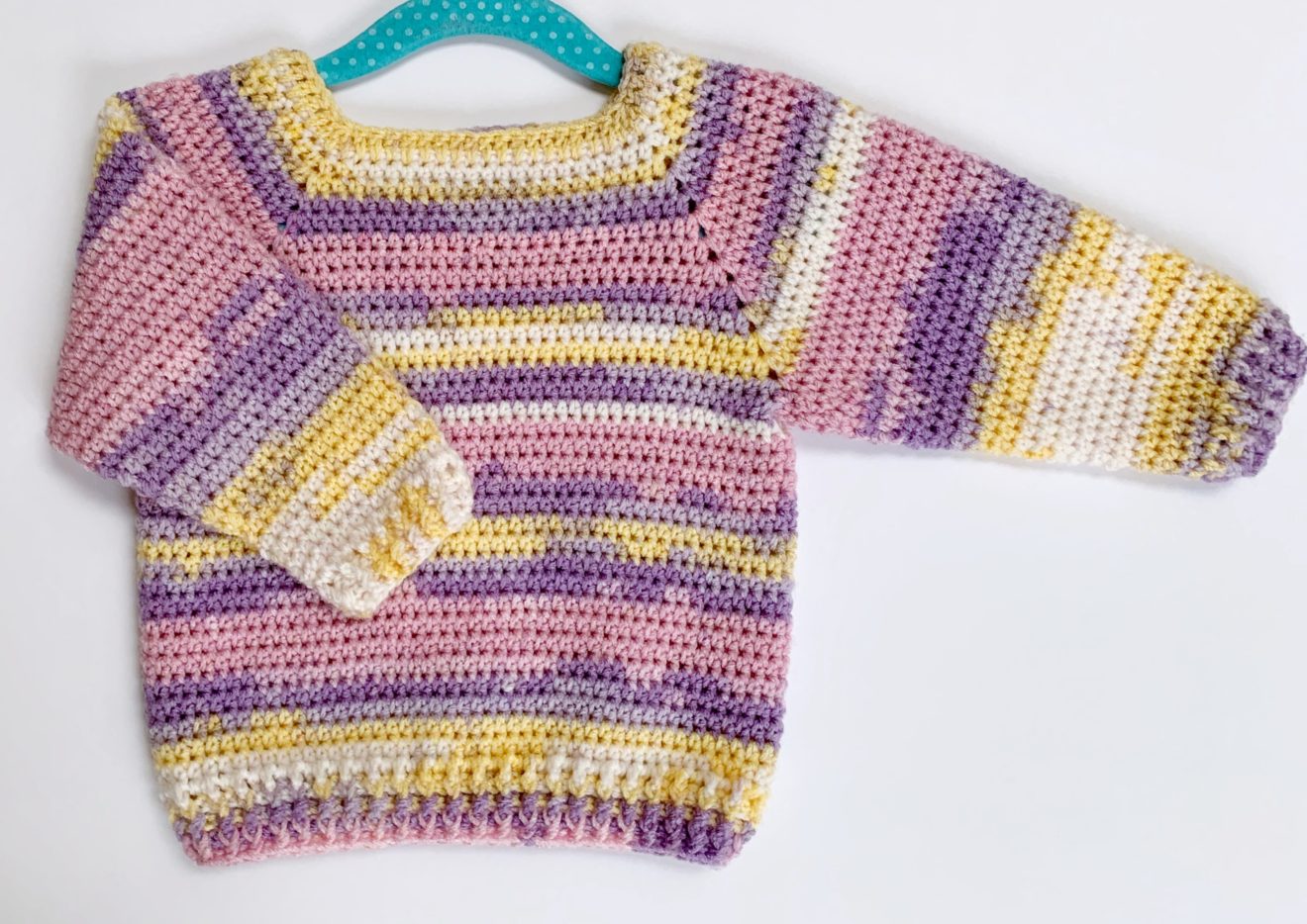 Sloan: Modern Crochet Gender Neutral Baby Sweater - B for Baby